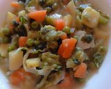 A picture of step 6 of Minestrone with Cauliflower Leaves.