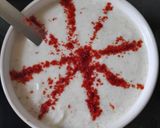 A picture of step 4 of Masala Puri cucumber raita and chole.