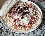 A picture of step 2 of Tortilla with cheese 🧀.