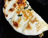 A picture of step 5 of Spinach soyagranuls stuffed Kulcha warps.