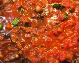 Toszkán kenyérfasírt padlizsános paradicsomszószban recept fázis 4 fotója