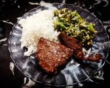 Foto del paso 4 de la receta: Salteado de zapallitos con arroz y carne a la mostaza a la Isma!