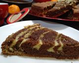 Foto del paso 9 de la receta Bizcocho cebra borracho de naranja y chocolate