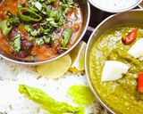 A picture of step 5 of Palak Paneer.