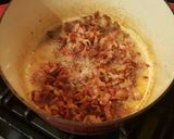 A picture of step 1 of Creamy Pesto Bacon Chicken Pasta.