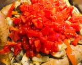 A picture of step 6 of Sausage, Peppers, Onions and Mushrooms.