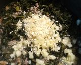A picture of step 6 of Kale, Beef, and Bacon.