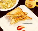 A picture of step 5 of Paneer Pesto Corn Sandwich.