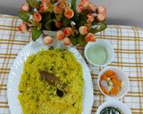 A picture of step 5 of Matar pulao.