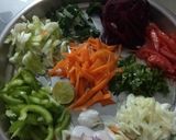 A picture of step 2 of Chicken salad.