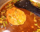 A picture of step 5 of Orange Sauce Spaghetti with chicken patty.