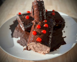 Foto del paso 11 de la receta: 🎄🎅🏻 Tronco dulce de Navidad de trufa 🎅🏻🎄