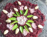 A picture of step 1 of Beet salad.