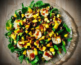 Foto del paso 3 de la receta: Ensalada de espinacas con mango, nueces y vinagreta de frambuesas