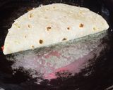 A picture of step 4 of Cheese masala tortilla wraps.