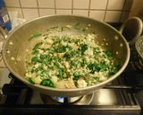 A picture of step 4 of Spinach Keerai koottu.