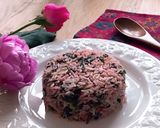 Hình bước làm 5 của món 🌱 Cơm Chiên Rau Dền Đỏ (Vegan)