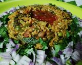 A picture of step 5 of Dalia oats veggies.