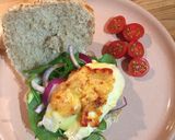 A picture of step 4 of Homemade chicken burger.