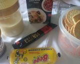 Gambar langkah 1 resipi Chesekut Tiramisu.