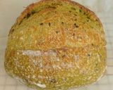 Foto langkah ke 16 dari resep Pandan Biji Wijen Hitam Sourdough Bread.