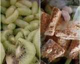 A picture of step 2 of Grapes kiwi Juice.