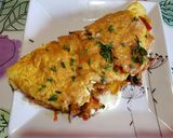 Foto del paso 6 de la receta: Omelette con verduras, queso y champiñón