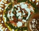 A picture of step 6 of Dahi Papdi Chaat.