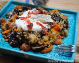 A picture of step 12 of Turkish Grilled eggplant salad with yogurt-mint sauce.