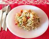 Garnélás tészta ázsiai módra recept fázis 3 fotója
