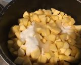 Une image de l'étape 4 de Confit de pommes au brandy, vanille et cannelle.