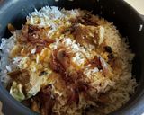A picture of step 10 of Kolkata Style Mutton Biryani.