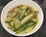A picture of step 5 of Ribbon pickled cucumbers.