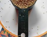 A picture of step 1 of Quinoa pulao.