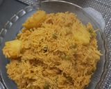 A picture of step 4 of Matar Aloo Tahari.