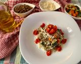 Foto del passaggio 7 della ricetta Insalata di lenticchie, cous cous e verdure