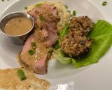 A picture of step 4 of Pork Tenderloin with Spicy Mustard Horseradish Sauce.
