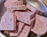 A picture of step 1 of Less Sodium Ham Luncheon Bread.