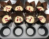 A picture of step 8 of Bejewelled Blueberry Surprise Muffins.