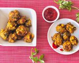 A picture of step 5 of Crispy corn pakora.