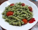 Foto langkah ke 5 dari resep Pasta Pesto Simple & Ekonomis (Pakai Bayam).