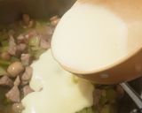 Pas rețetă ȚELINĂ CU CARNE DE PORC ȘI CIUPERCI, DREASĂ CU OU Ș LĂMÂIE! 7 fotografie