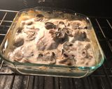 A picture of step 6 of Chicken and Rice with Mushroom Sauce.