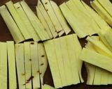 A picture of step 1 of Sweet potatoes lemon french fries.