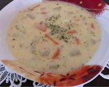 Tejszínes karalábéleves recept fázis 5 fotója