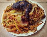 صورة لخطوة 2 من وصفة رز مع الدجاج