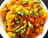 A picture of step 3 of Capsicum beans usli.
