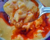 A picture of step 8 of Besan Sev Kadhi.