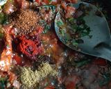 A picture of step 7 of Panchmel dal.