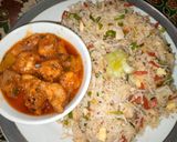A picture of step 15 of Chicken Manchurian.